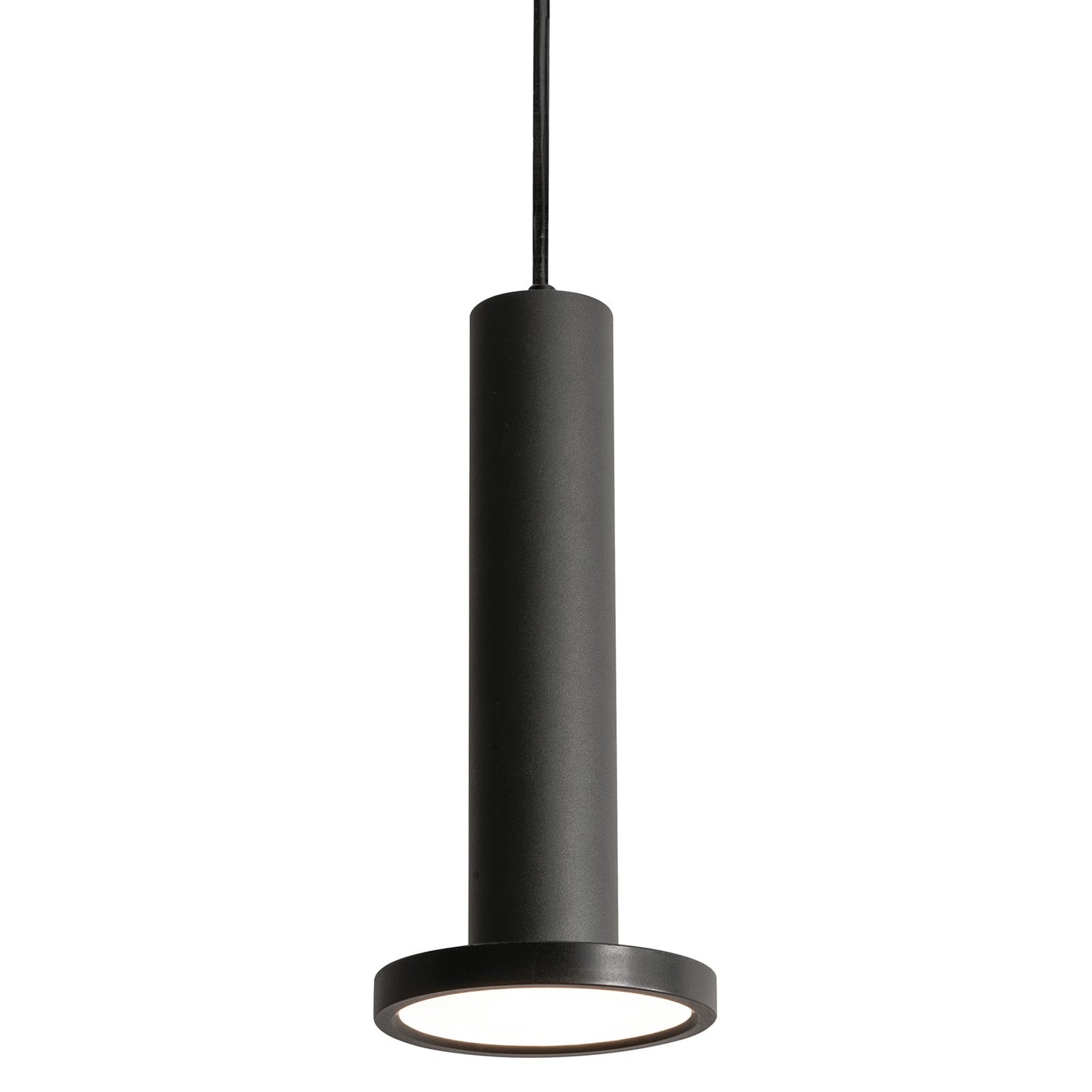 AFX Lighting Luna 1 Light 5.34" Pendant, Black/White