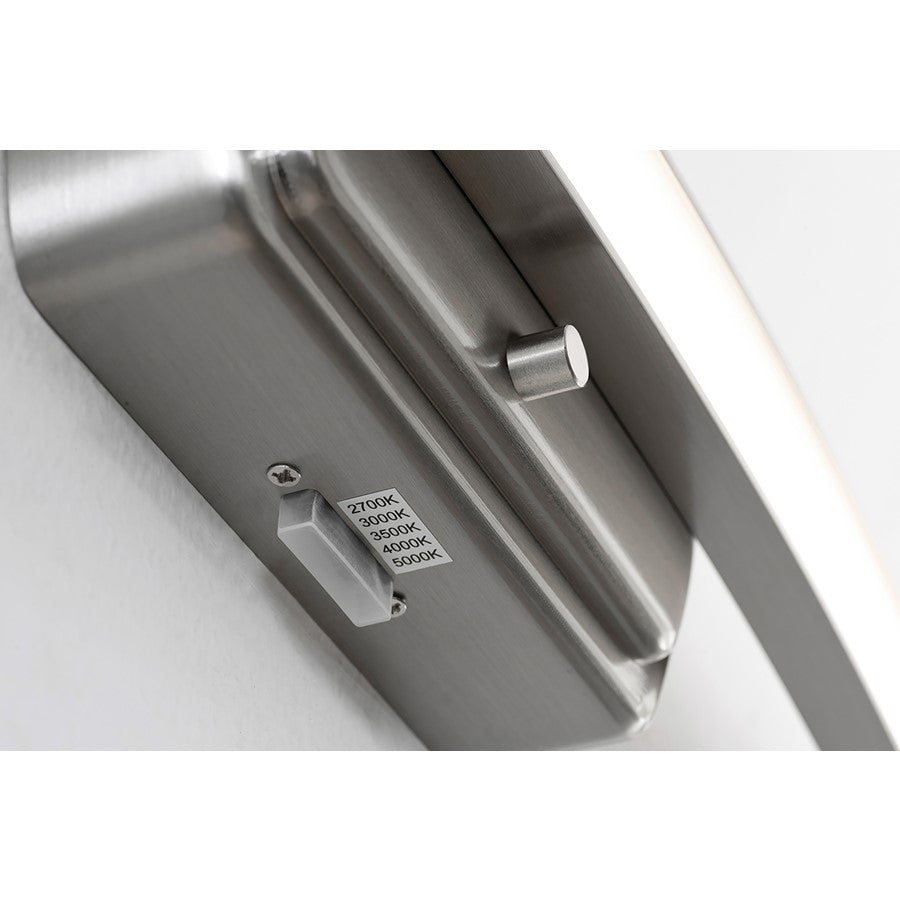 AFX Lighting Layla 1Lt 33" LED Vanity Light, Nickel/Frosted
