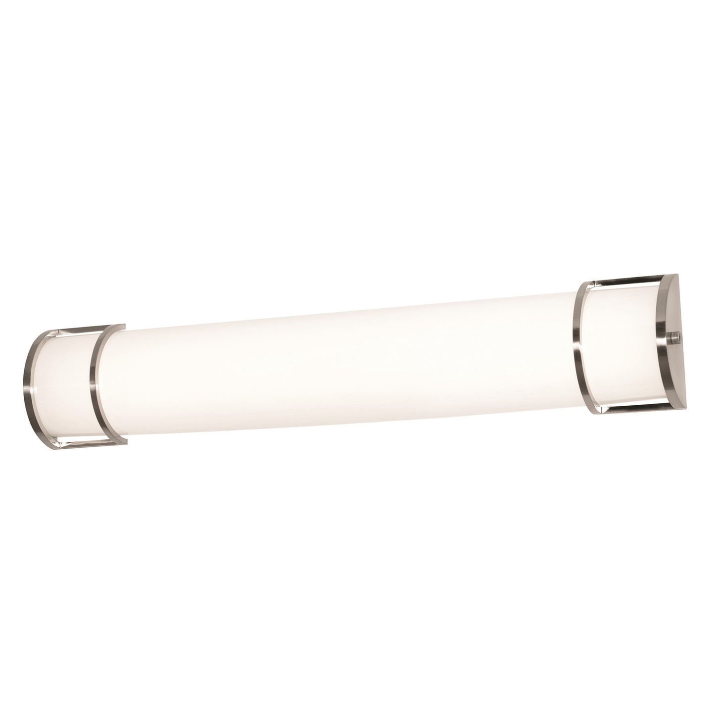 AFX Lighting Pacific 1Lt 24" Vanity Light, Satin Nickel/White