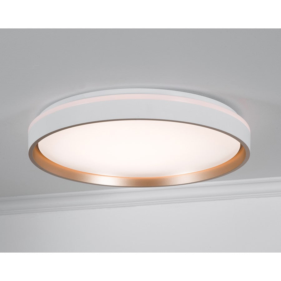 AFX Lighting Rana 1LT LED 19" Flush, White/5CCT/120V/Frosted