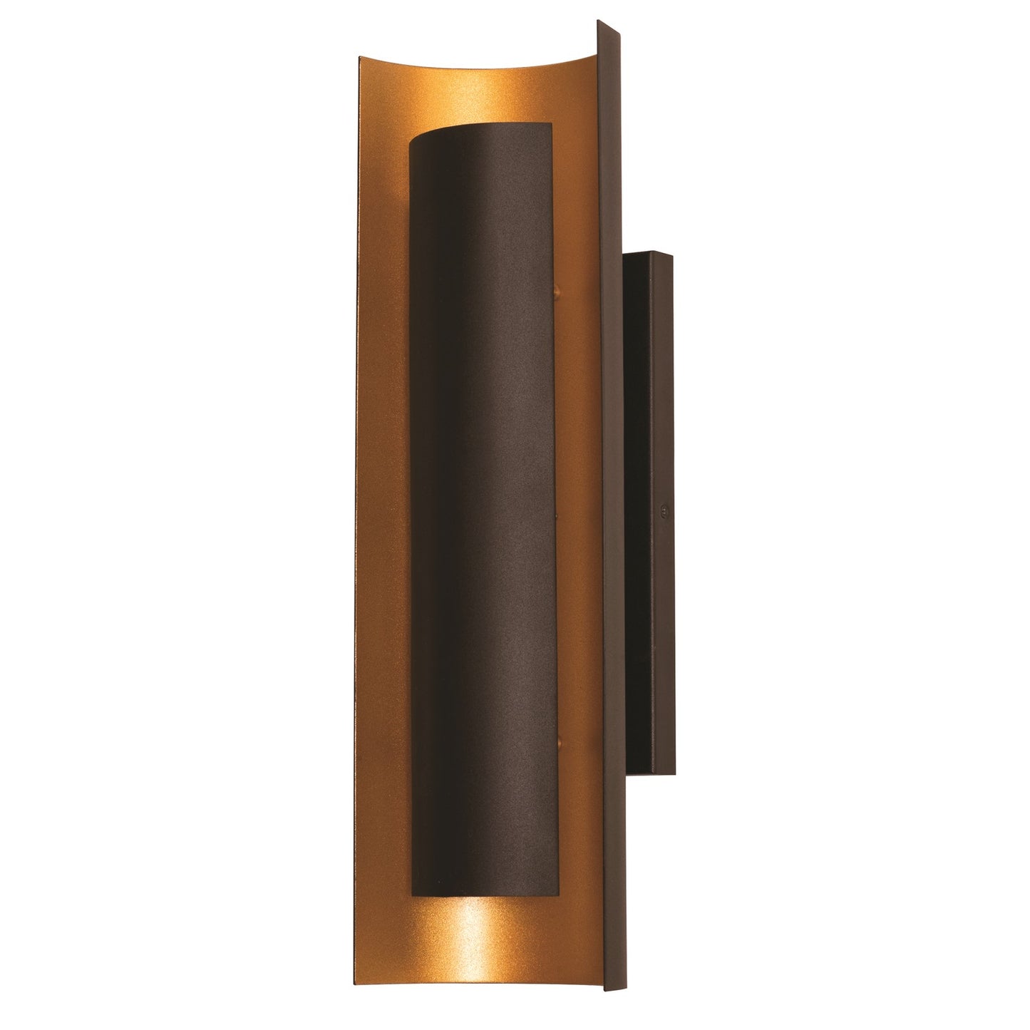 AFX Lighting Reveal 1 Light 5" Wall Sconce, Black, Gold/White