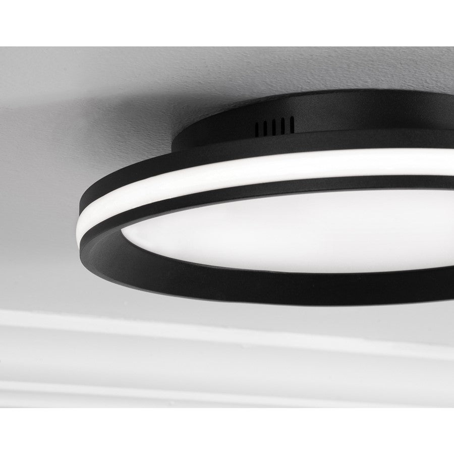 AFX Lighting Sona 1LT 16'' LED Flush Mount, Black/White