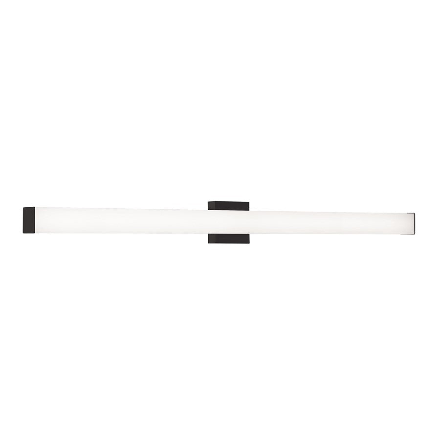 AFX Lighting Tad 1 Light 48" Vanity Light, Black/Frosted - TADV4804LAJMVBK
