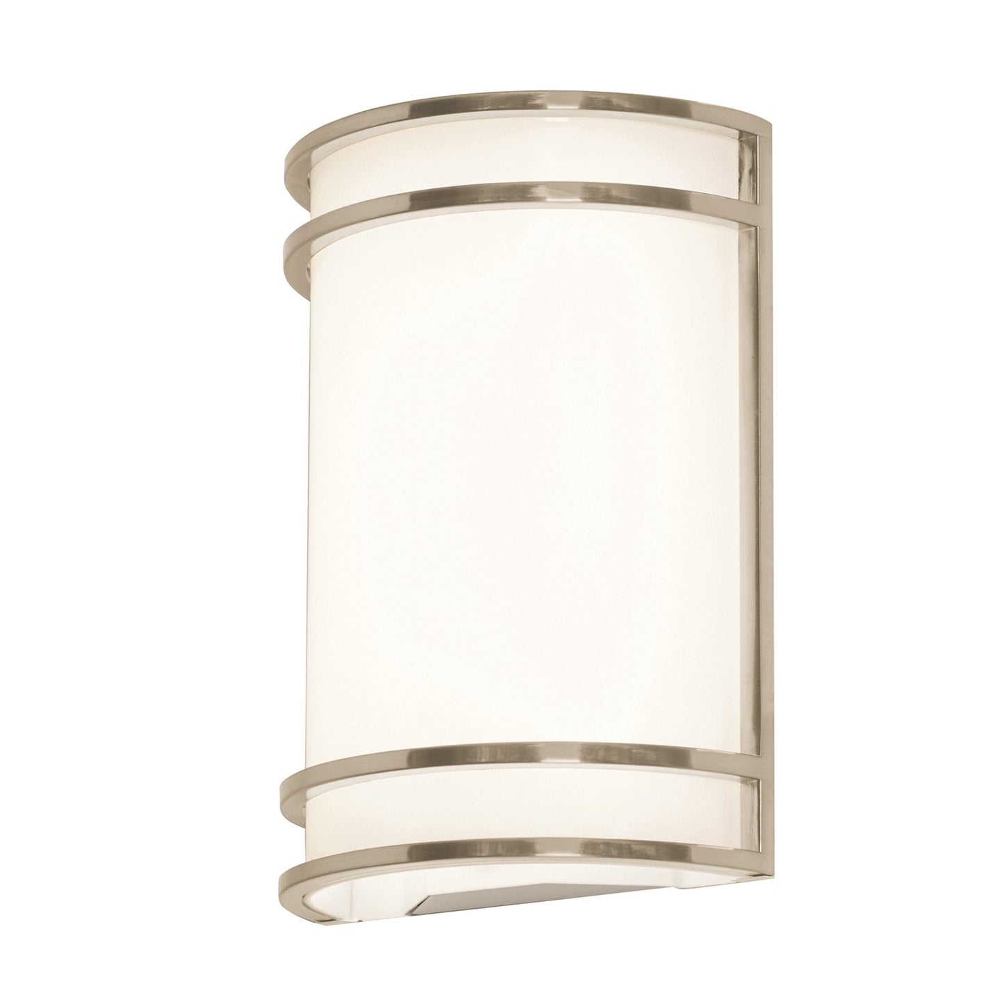 AFX Lighting Ventura 1Lt 7.2" Wall Sconce, Nickel/White