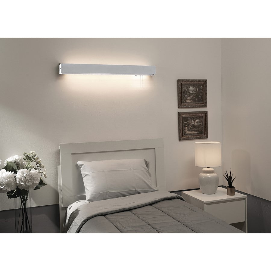 AFX Lighting Wadsworth 48" Fluorescent Overbed, White/Clear