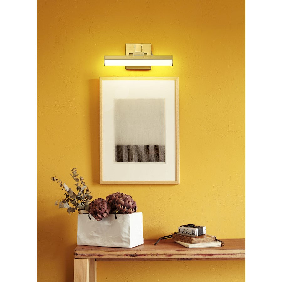 1 Light 13" Bathroom Vanity Light, Modern Gold