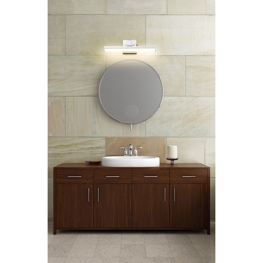 1 Light 18" Bathroom Vanity Light, Chrome