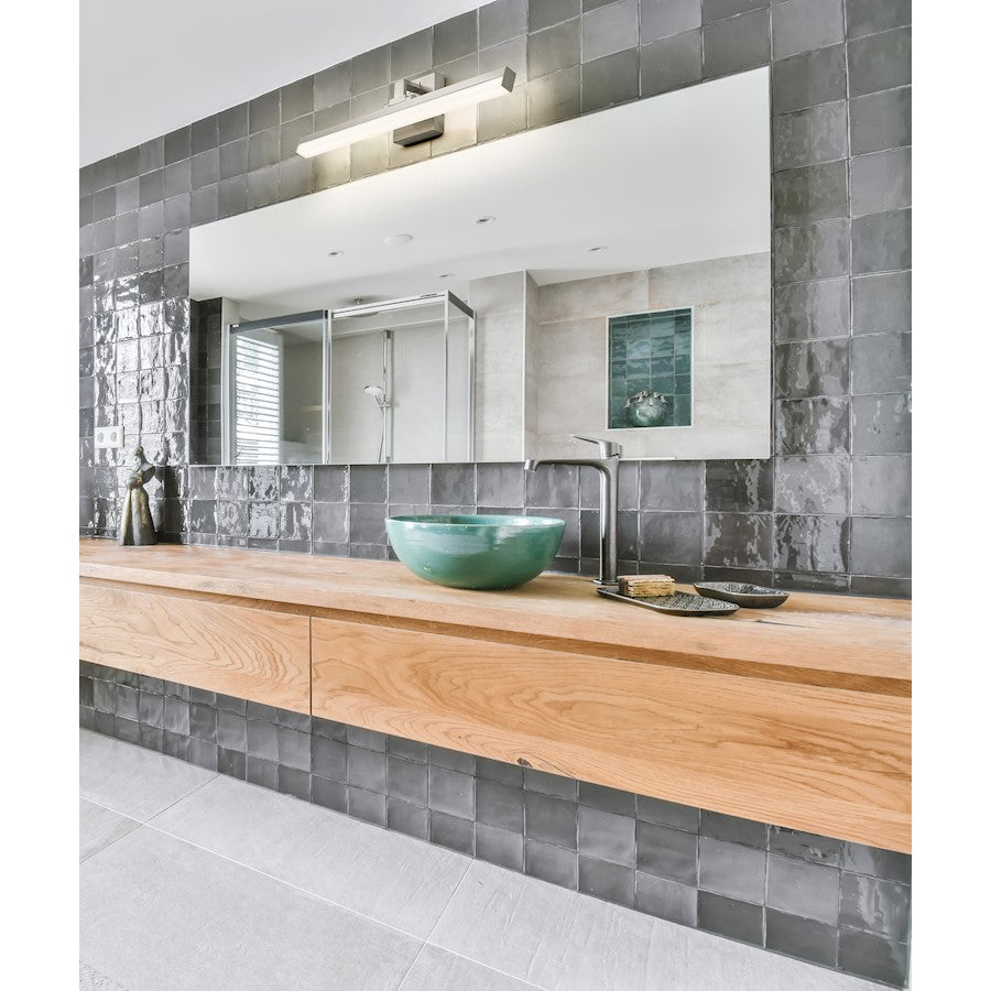 1 Light 25" Bathroom Vanity Light, Brushed Nickel