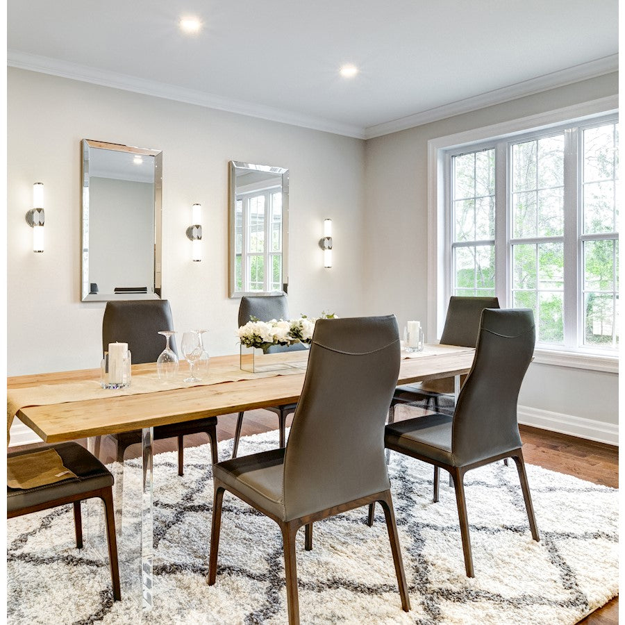 1 Light 18" Bathroom Vanity Light, Chrome