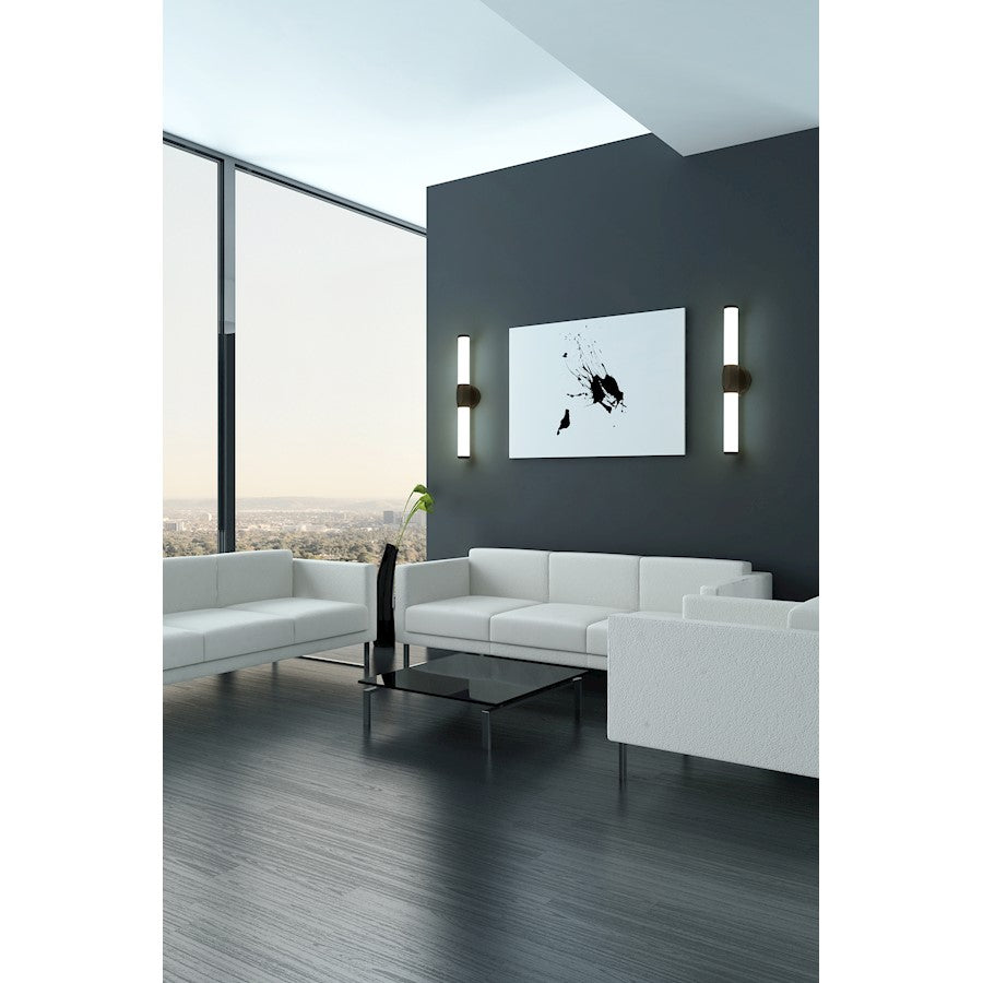 1 Light 25" Bathroom Vanity Light, Matte Black