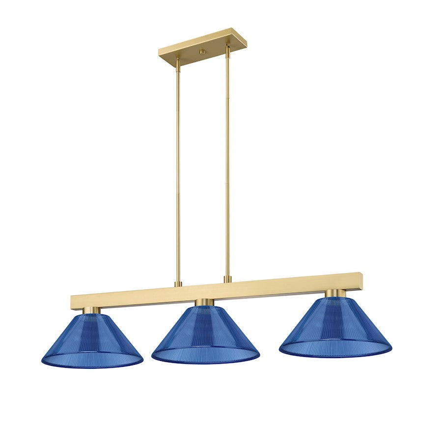 3 Light Billiard, Modern Gold