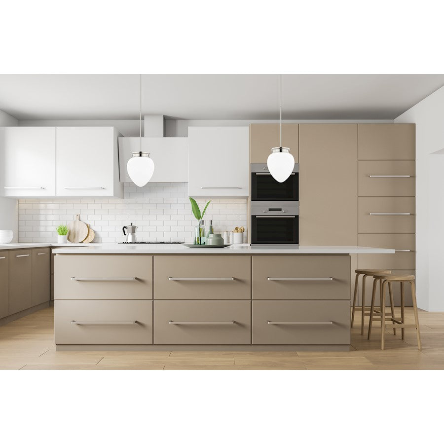1 Light 13" Pendant, Polished Nickel