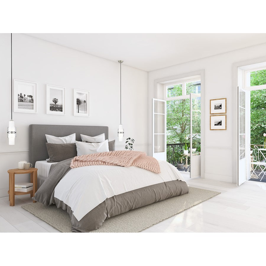1 Light 6.50" Pendant, Brushed Nickel