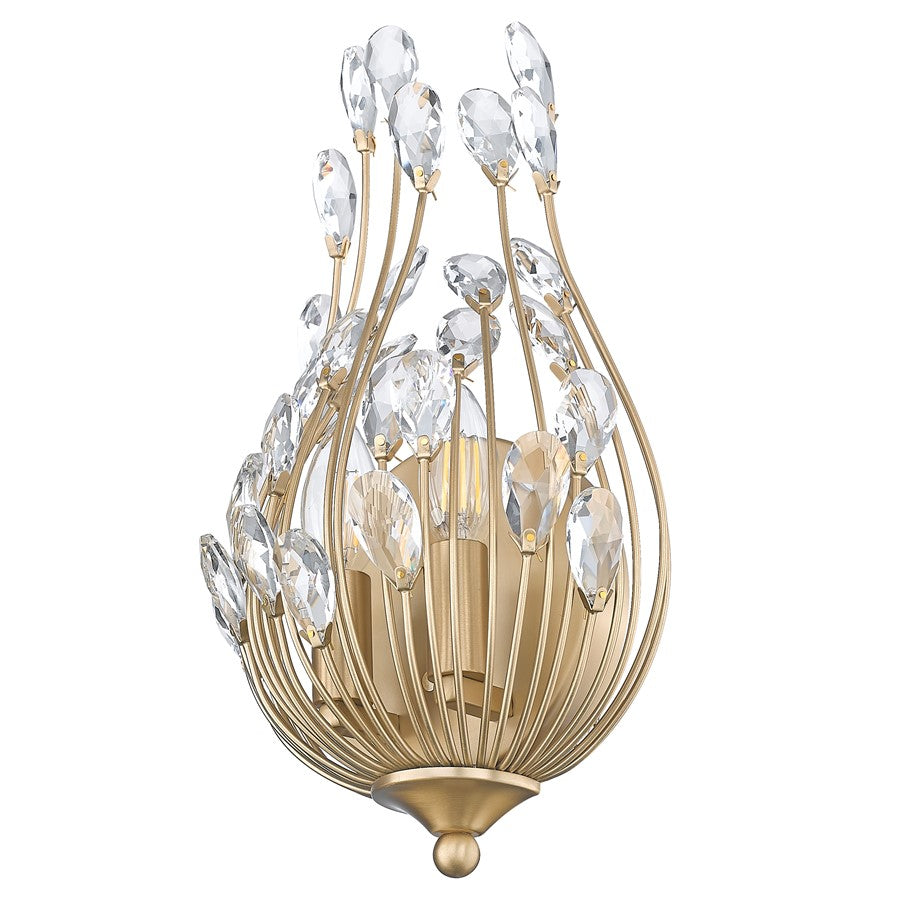 Z-Lite Gabriella 2 Light Wall Sconce, Modern Gold