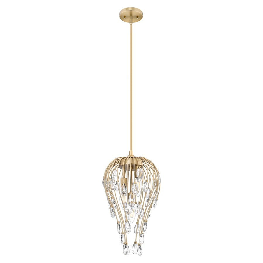 Z-Lite Gabriella 3 Light Pendant, Modern Gold