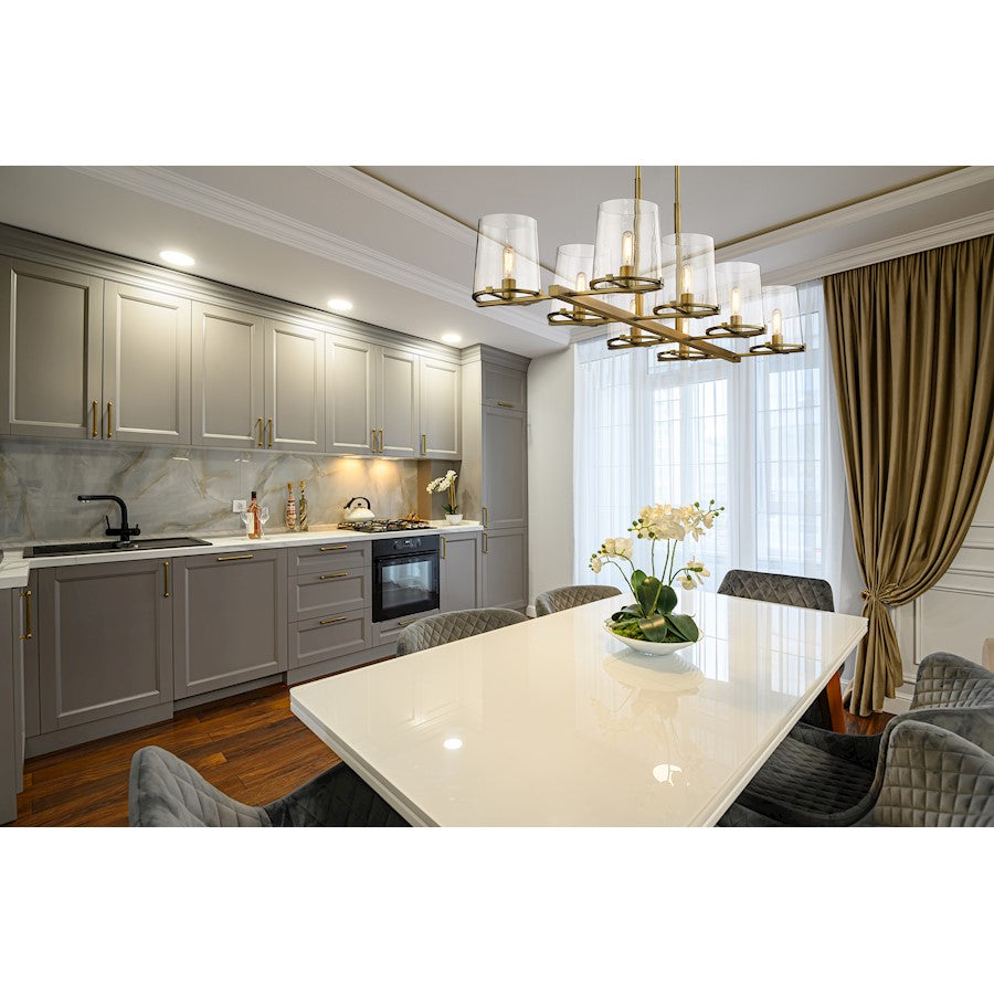 Z-Lite Callista Island, Rubbed Brass/Clear