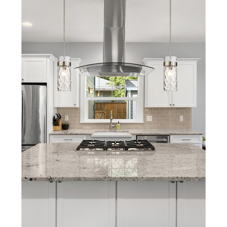 1 Light Pendant, Clear