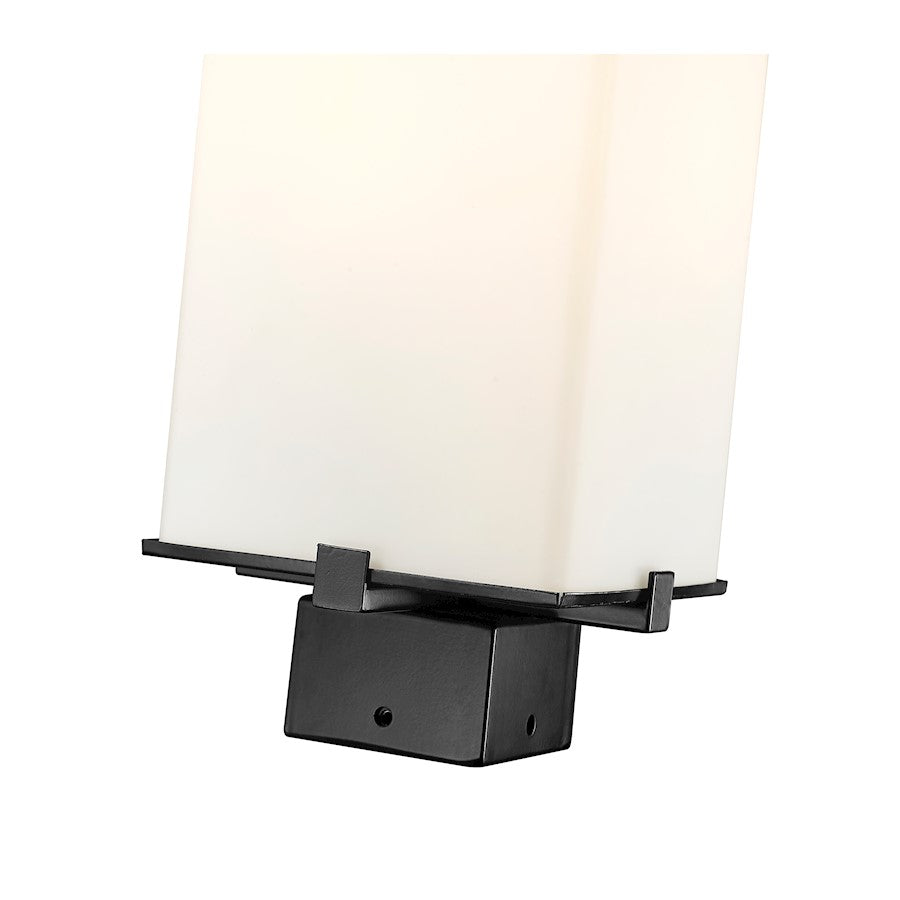 Z-Lite Sana 2 Light Outdoor Post Mount, Black