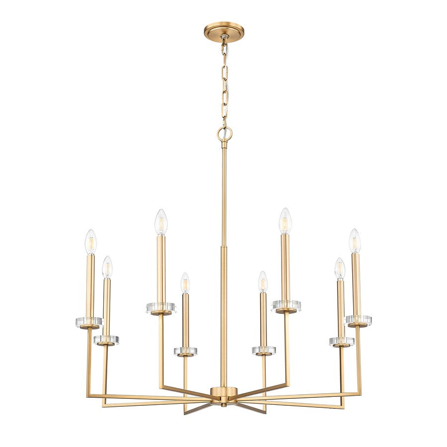 Z-Lite Gaultier 8 Light Chandelier, Mordern Gold