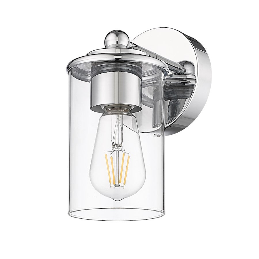 1 Light Bathroom Vanity Light, Chrome