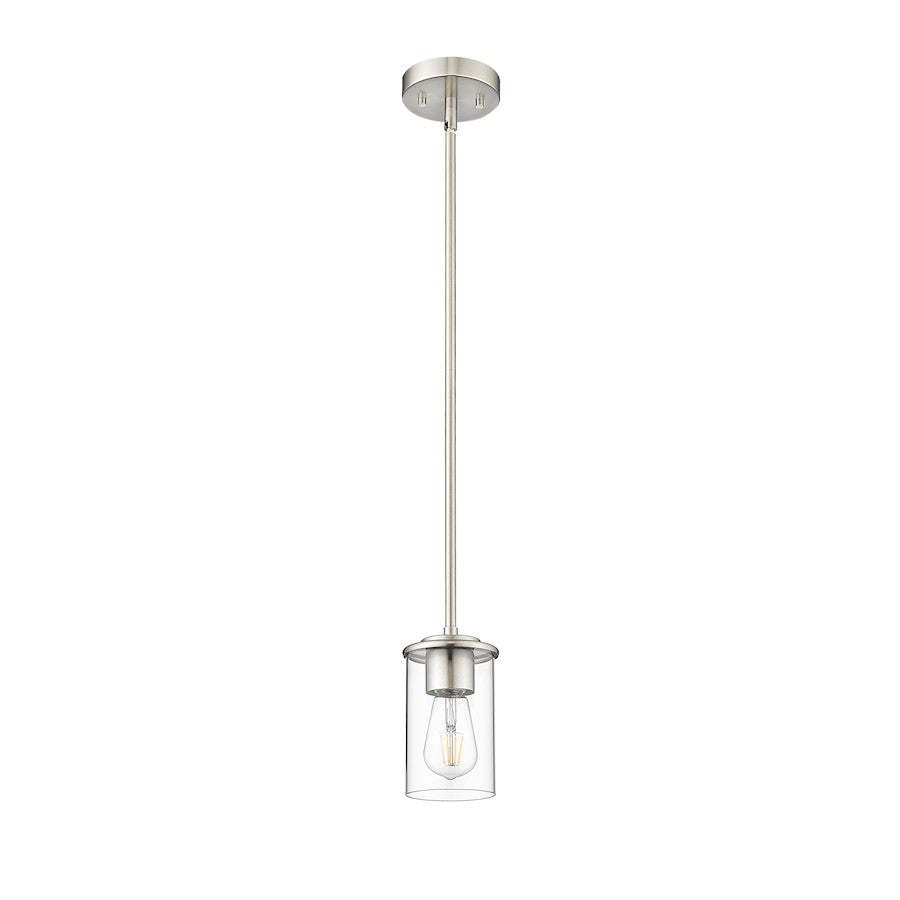 1 Light Pendant, Brushed Nickel