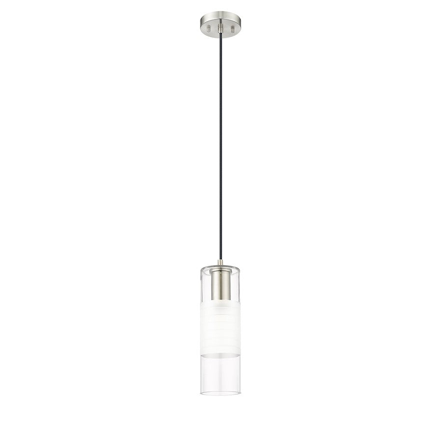 1 Light 5" Pendant, Brushed Nickel