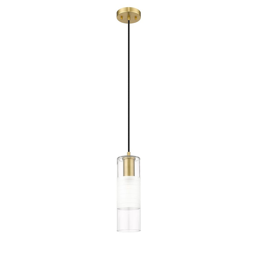 1 Light 5" Pendant, Modern Gold