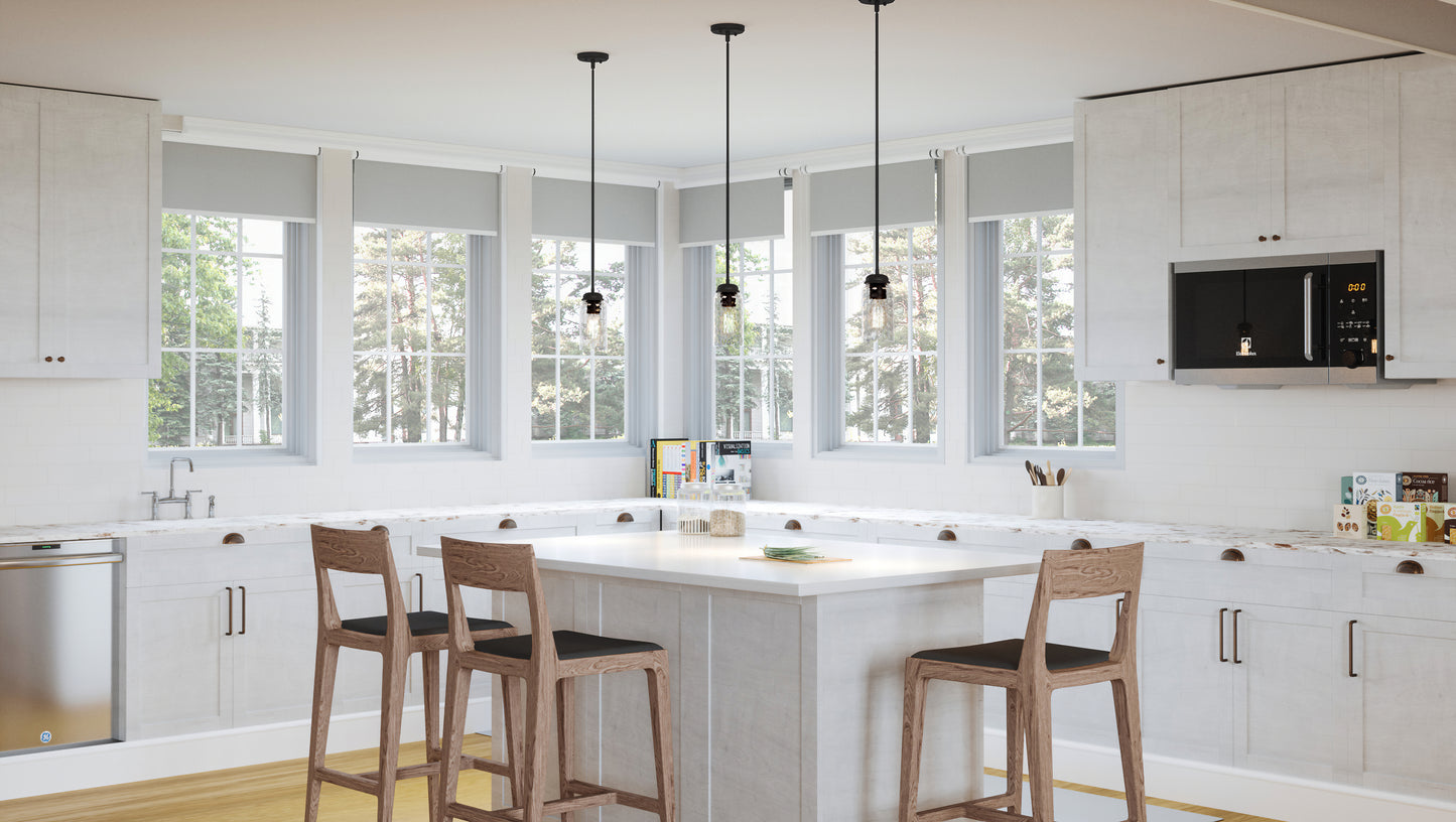 1 Light Mini Pendant, Matte Black