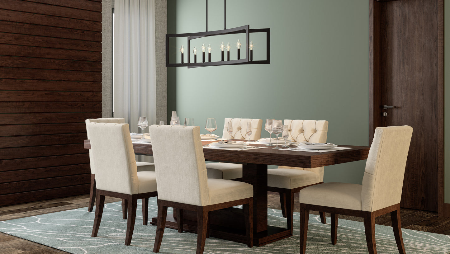 Quoizel Beaufain 8 Light Island Light, Old Bronze