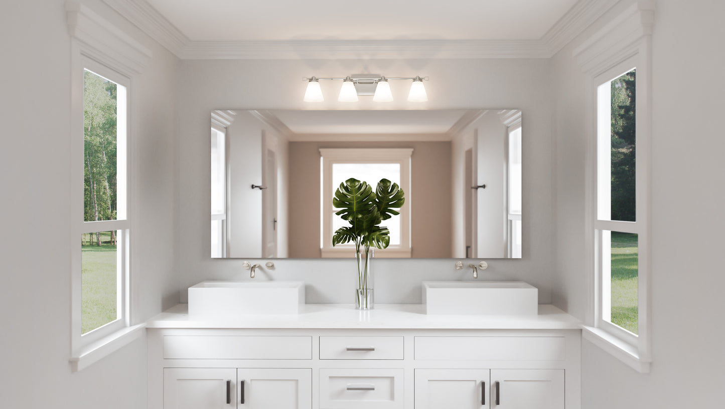 Bathroom Vanity Light, Opal Etched