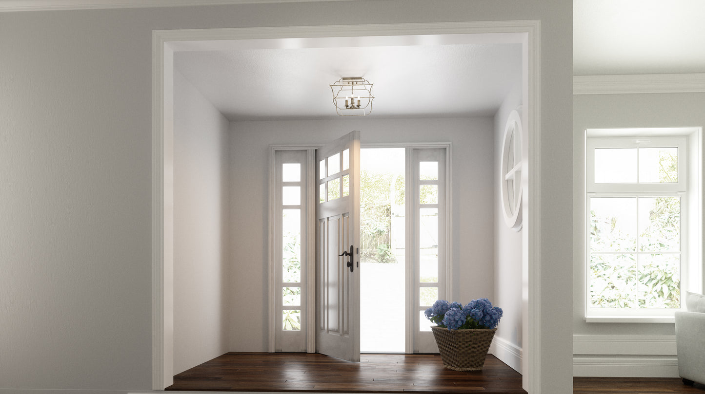 Quoizel Gallery 4 Light Semi-Flush Mount