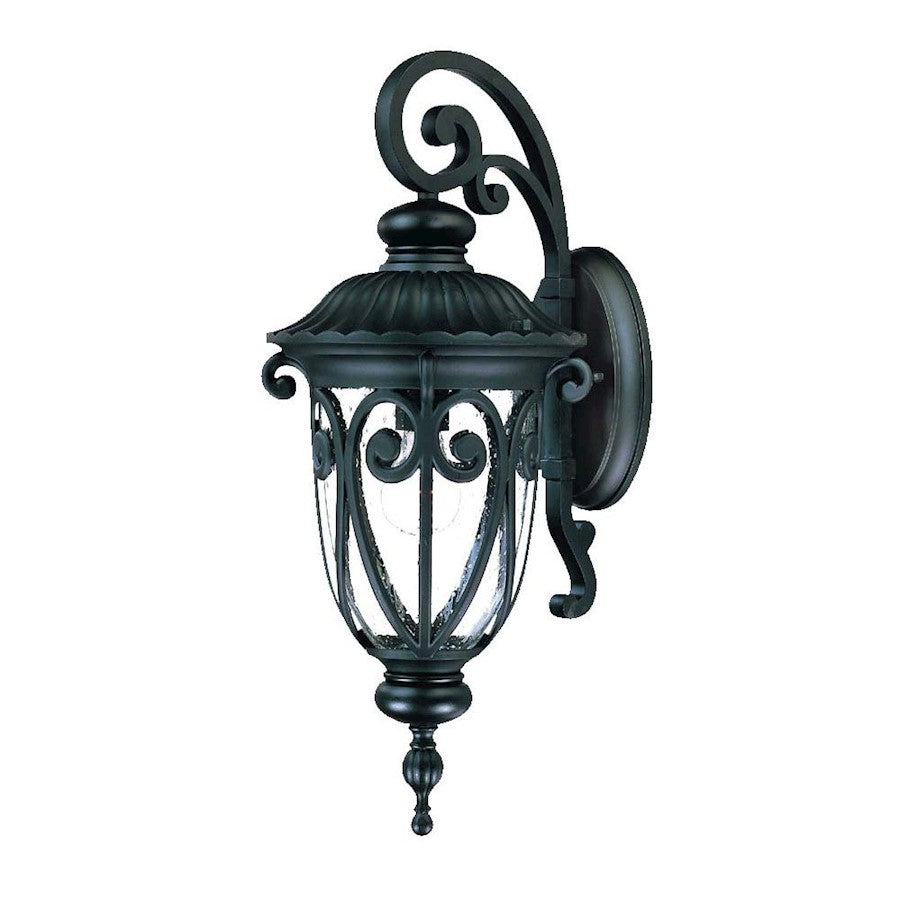 Acclaim Lighting Naples 1 Light 22" Down-Wall Sconce, Matte Black - 2112BK