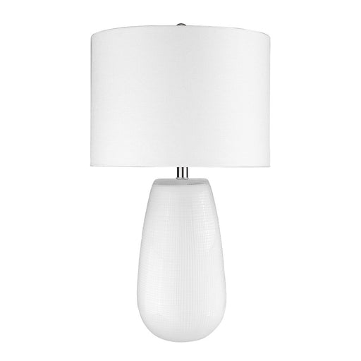 Trend Lighting Trend Home 16" 1 Light Table Lamp, White/Seasalt Drum - TT80159WH