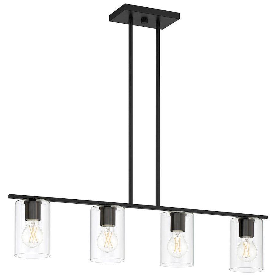 1 Light LED Linear Pendant, Black