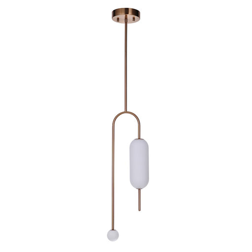 Craftmade Tuli LED Pendant, Satin Brass - 53892-SB-LED