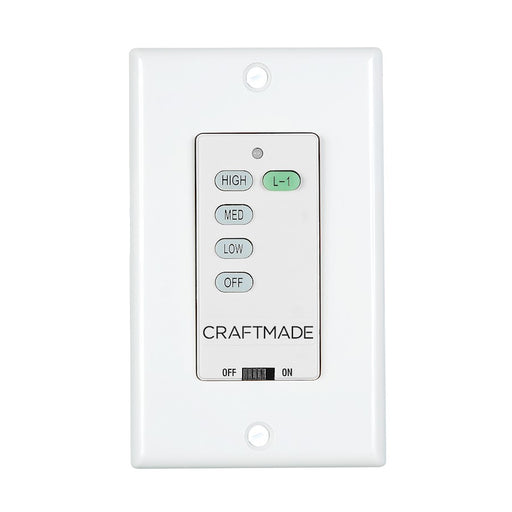 Craftmade Universal Intelligent Wall Control Only, White - UCI-WALL