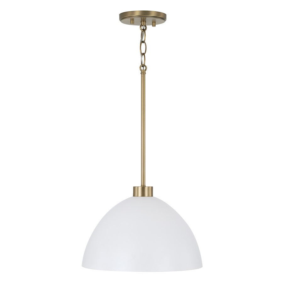 1 Light Pendant, Brass