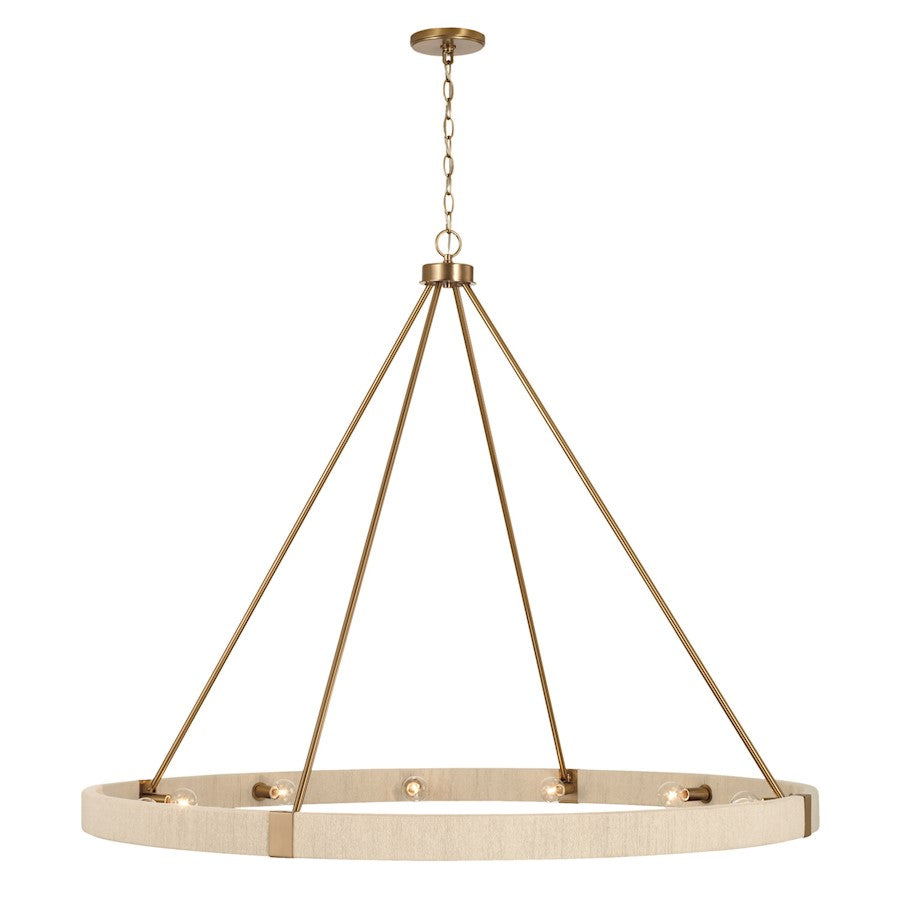 Delaney Chandelier, Brass