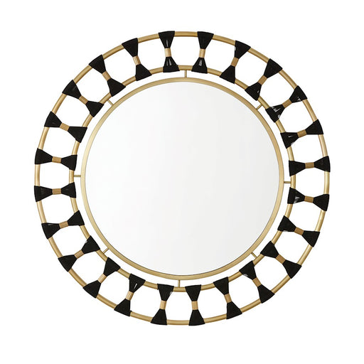 Capital Lighting Decorative Mirror, Black Rope/Patinaed Brass - 741101MM