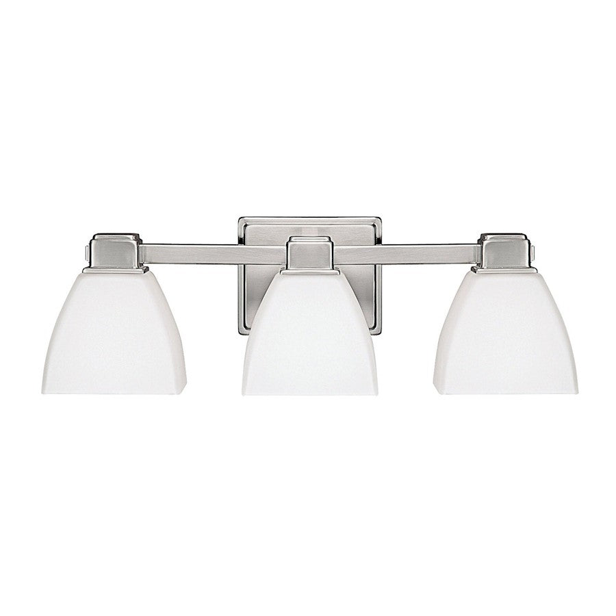 Capital Lighting Duncan 3 Light Bath Vanity, Nickel/Soft White - 8513BN-216