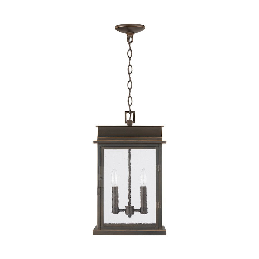 Capital Lighting Bolton 2-LT Outdoor Hanging , Oiled Bronze/Antiqued - 936823OZ