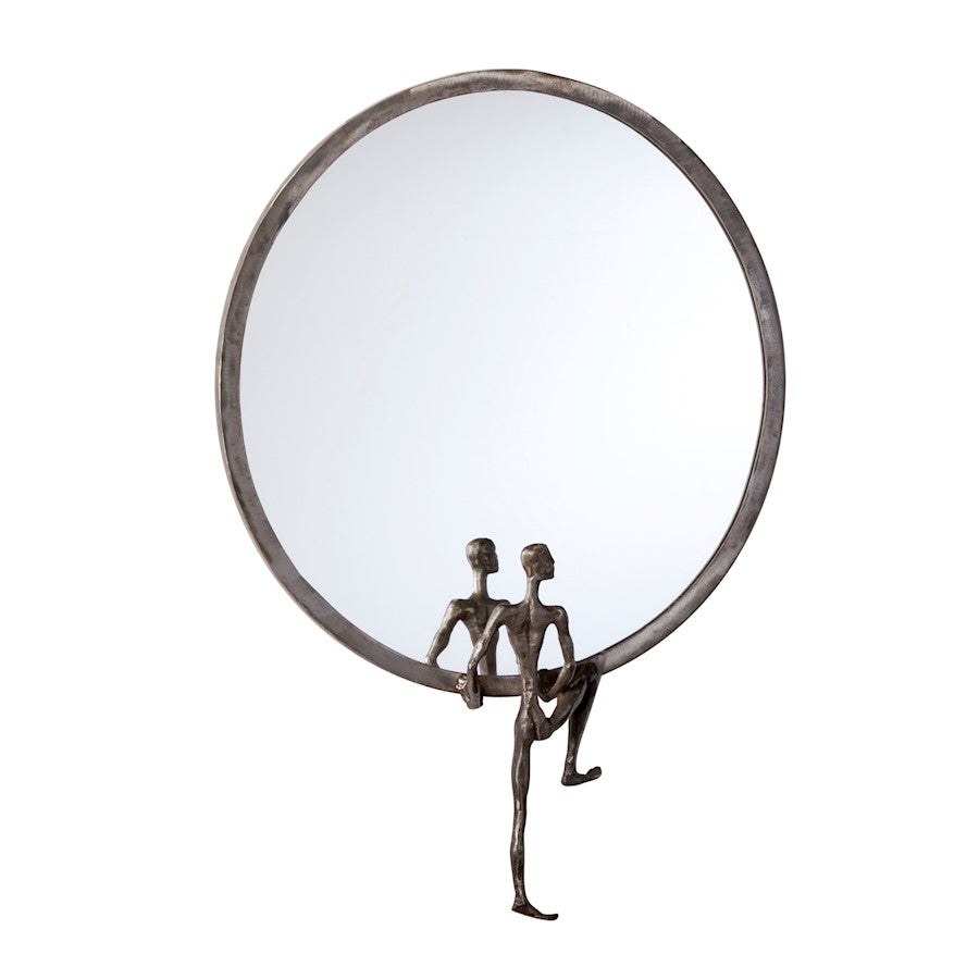 Cyan Design Kobe Mirror #1, Raw Steel