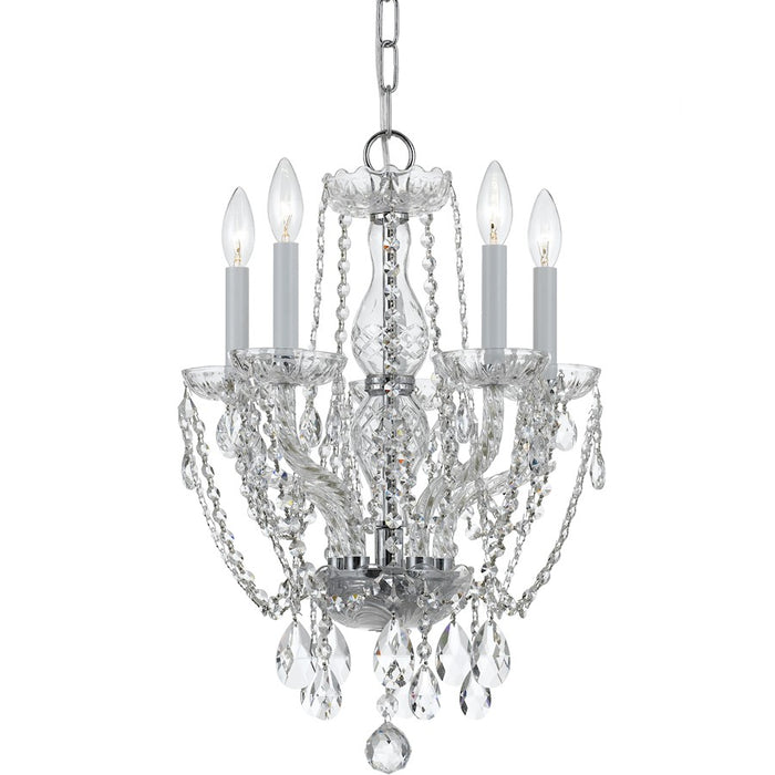 Crystorama Traditional 5 Light Spectra Crystal Mini Chandelier