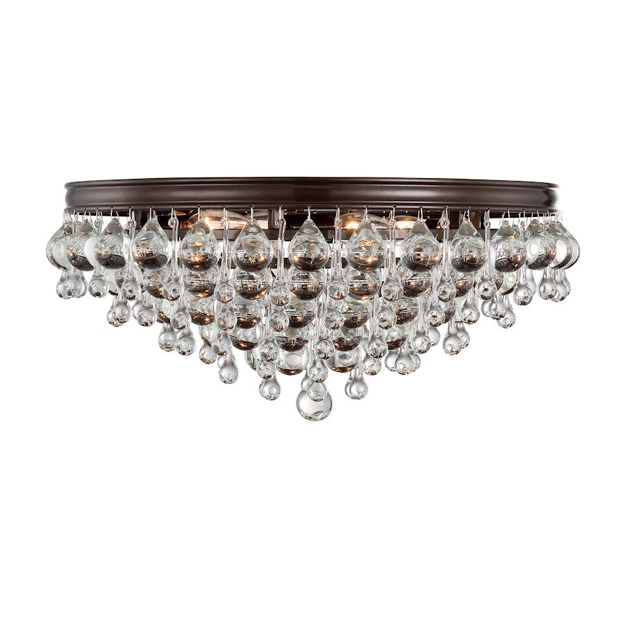 Crystorama Calypso 6 Light Crystal Teardrop Ceiling Mount