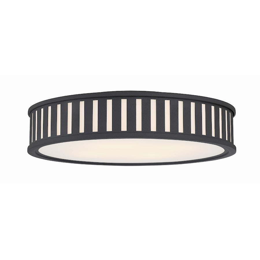 Crystorama Kendal 4 Light Ceiling Mount, Black Forged - KEN-8305-BF