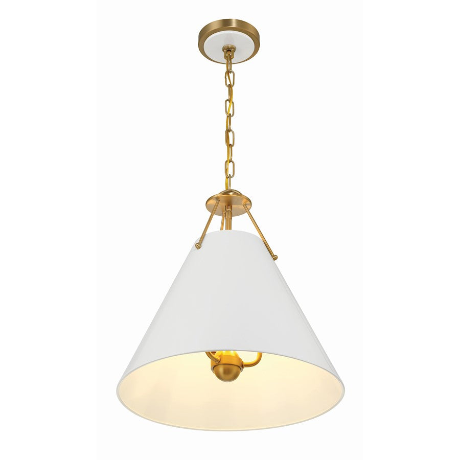 3 Light Pendant, Vibrant Gold