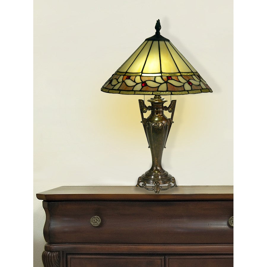 Barringer Tiffany Table Lamp, Fieldstone