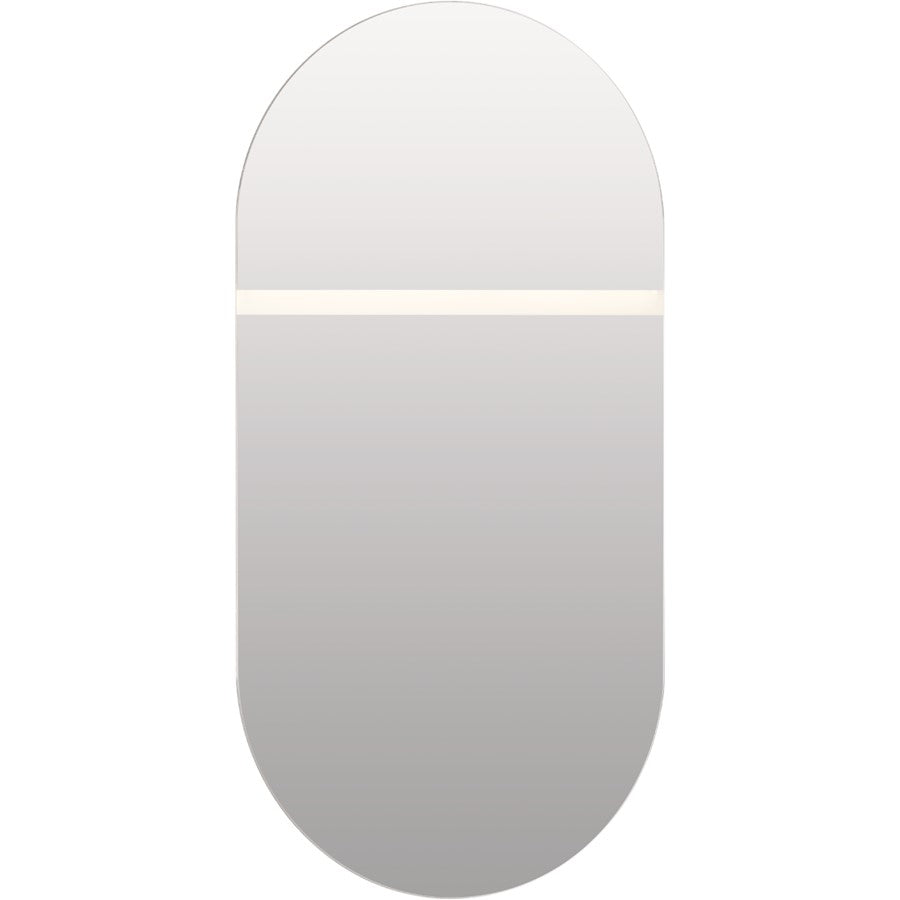 Elan Radana LED Mirror, Aluminum/Screen White