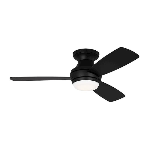 Monte Carlo Fan Company Ikon 44" LED Ceiling Fan, Black/Walnut - 3IKR44MBKD