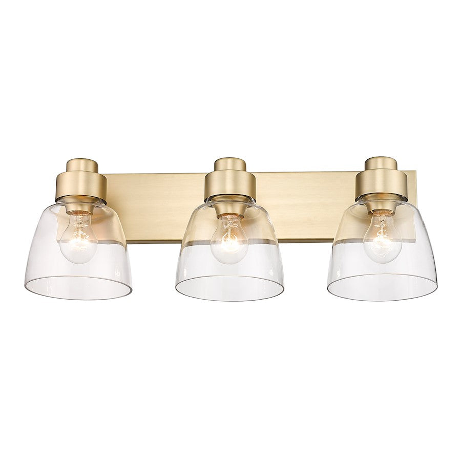 3 Light Bathroom Vanity Light, Bronze